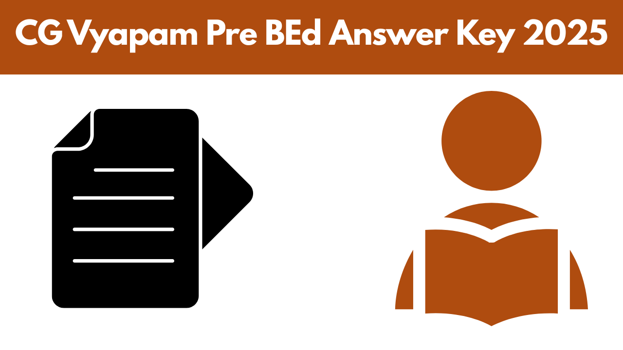 CG Vyapam Pre BEd Model Answer 2025